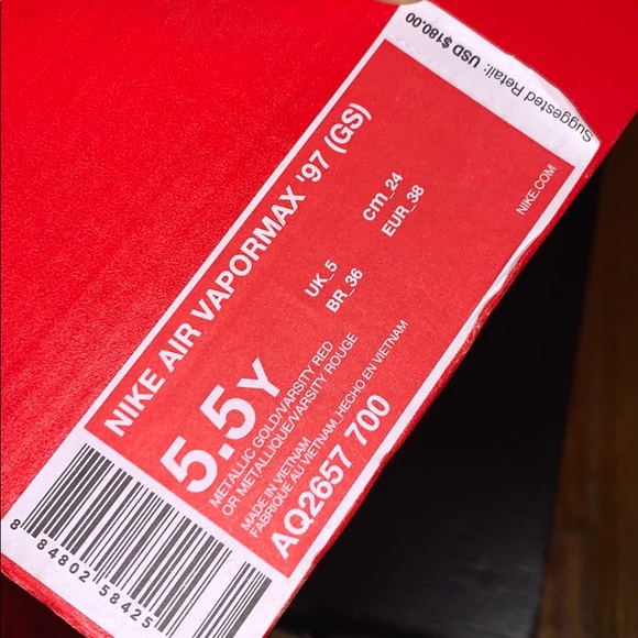 NIKE AIR VAPORMAX ‘97 (GS). FINAL PRICE. No Refund - Picture 6 of 6
